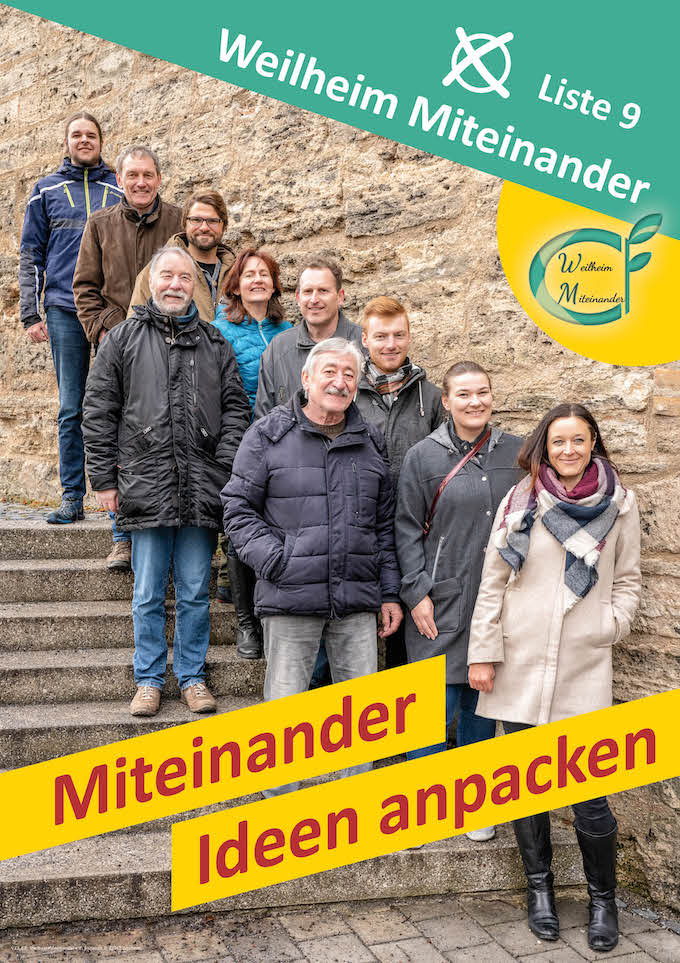 Wahlplakat Treppe
